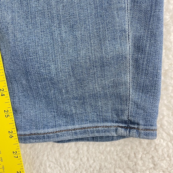 Madewell Blue Denim Pull On Straight Leg Jeans Womens High-Rise Casual Size 26 - Picture 10 of 16